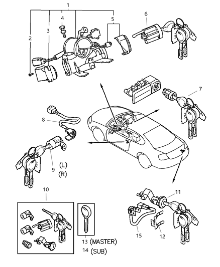 Switch Ignition Diagram for MR235638