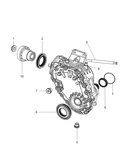 2016 Dodge Journey Nut Flange Diagram for 5134910AA