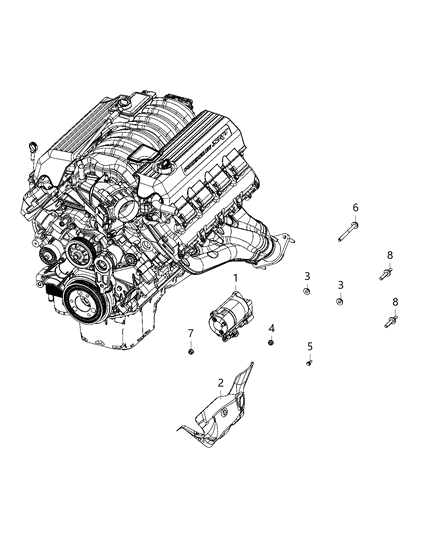 Starter Engine Diagram for R5035102AB