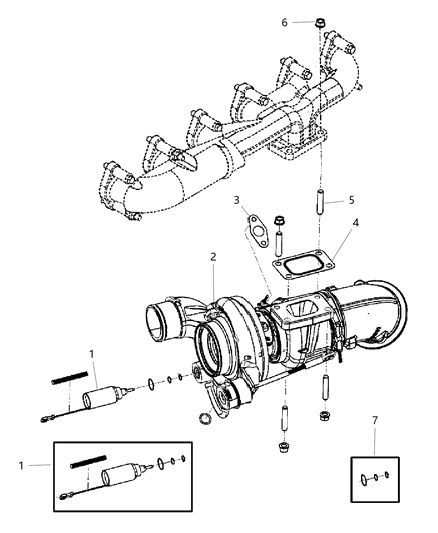 2000 Chrysler Grand Voyager Stud Diagram for 5135785AA