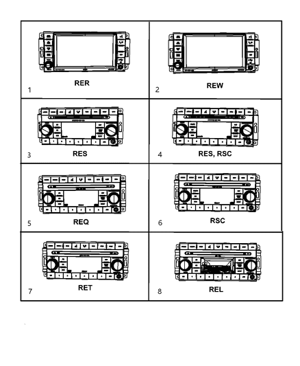 1985 Dodge D250 Radio AM/FM 6 Disc DVD & Mp3 Diagram for 5064111AH