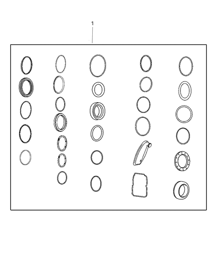 Seal And Gasket Package Transmission See Note Diagram for 5139580AK