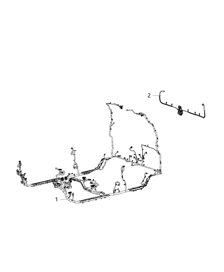 2019 Ram 1500 Cable Camera Output 360 Camera Diagram for 68416789AA