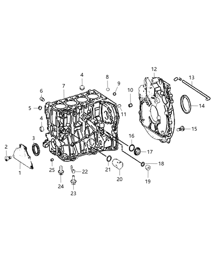 2010 Jeep Compass O Ring Diagram for 5073850AA