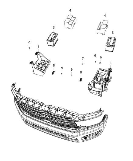1986 Dodge Ramcharger Shield Battery Diagram for 56029822AD