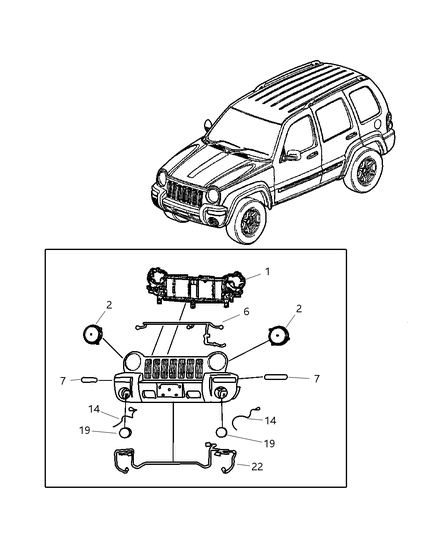 Socket Side Marker Diagram for 55156754AA