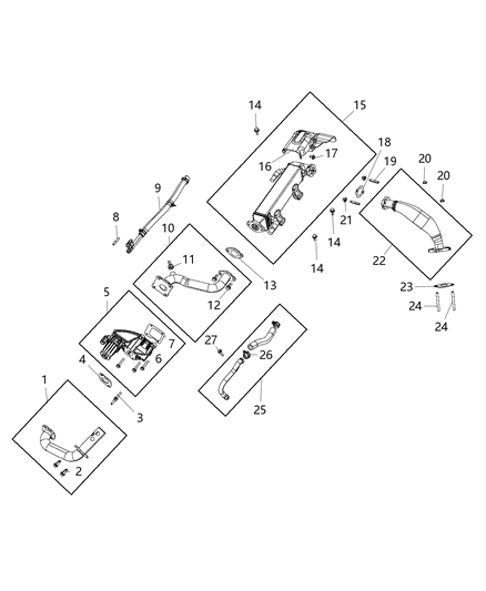 1991 Jeep Cherokee Valve EGR Diagram for 4627465AF