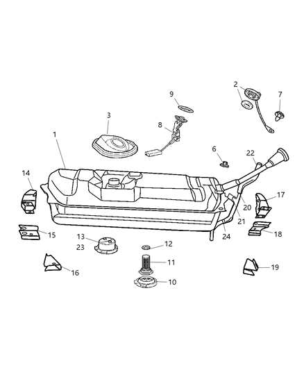 Grommet Diagram for 5097083AA