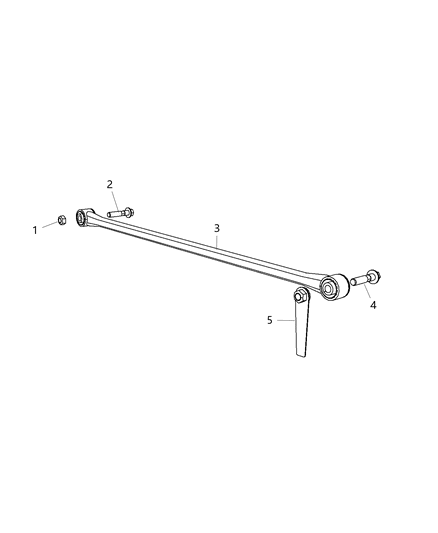 Track Bar Rear Diagram for 4877153AB