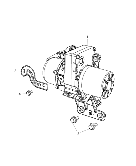 2019 Jeep Wrangler Pump Power Steering Diagram for 5154662AB