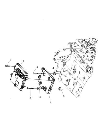 1997 Chrysler Concorde Module Engine Controller Diagram for R5086173AC