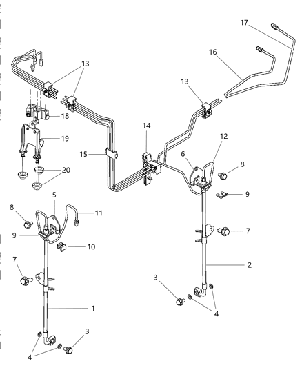 Sensor Anti-Lock Brakes Diagram for 4779244AB