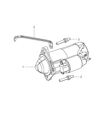 Starter Engine Diagram for RL080459AA