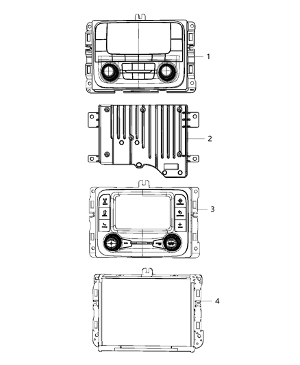 1987 Dodge Ramcharger Radio Multi Media Diagram for 68428581AC