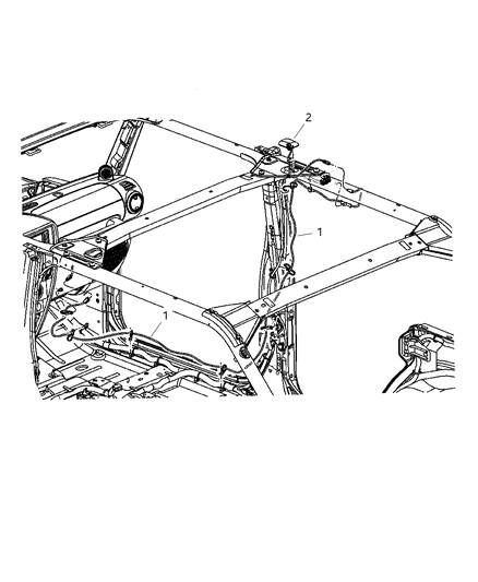 1984 Jeep J10 Cable Satellite Radio Diagram for 5064159AE
