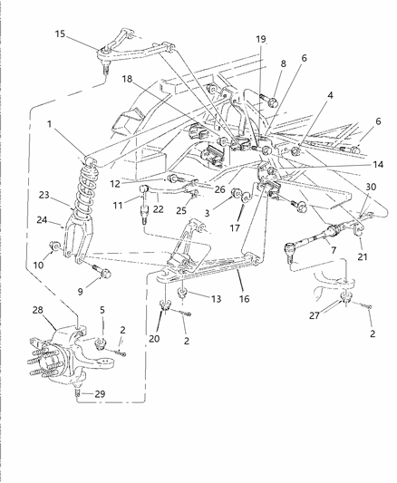 2021 Jeep Renegade Ball Joint Lower Control Arm Diagram for 4848174AB