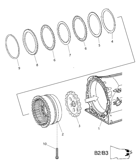 2007 Jeep Grand Cherokee Disc Inner Diagram for 52108015AA