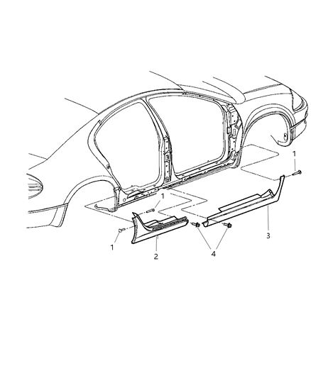2016 Ram ProMaster 1500 Cladding Fender Diagram for UT571S2AC