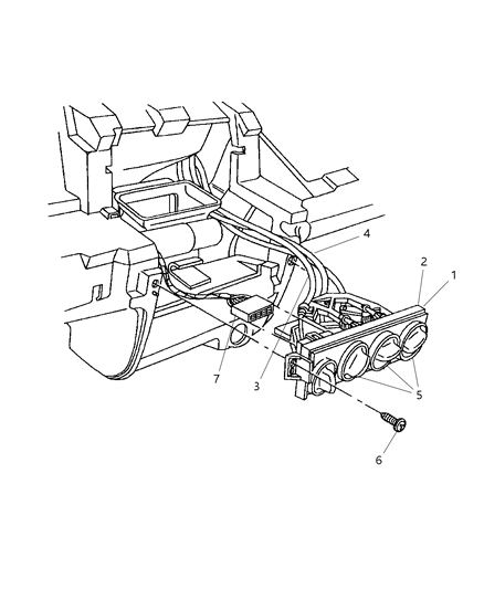 2023 Dodge Durango Control A/C And Heater Diagram for 55111879AB