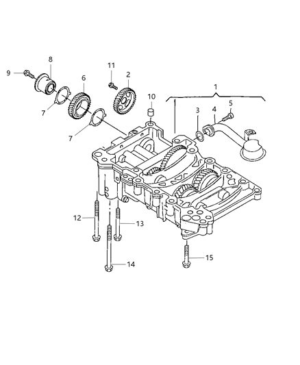 1999 Chrysler Town & Country Ring Gear Flange Diagram for 68034301AA