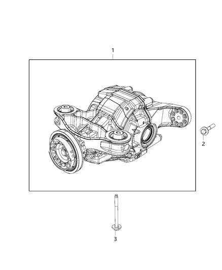 Differential Rear Axle Diagram for 53010668AF