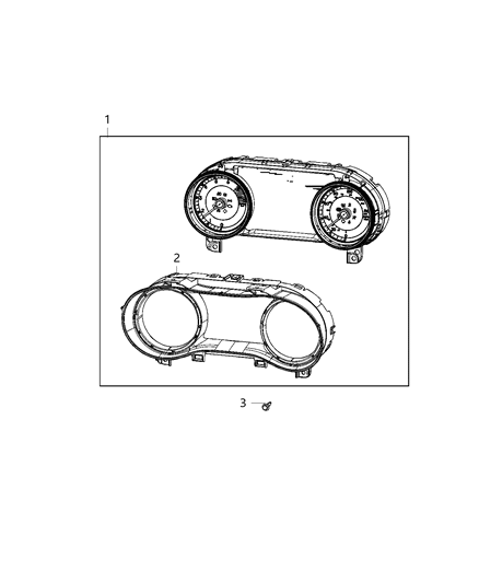 Instrument Cluster Diagram for 68492644AD