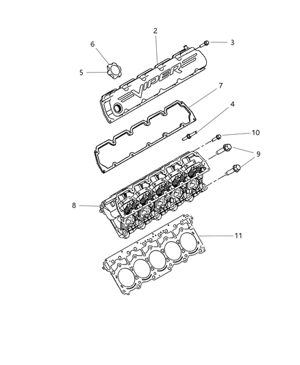 Cap Oil Filler Diagram for 4648832AB