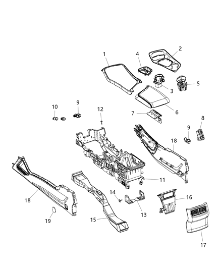 Bezel Gear Shift Indicator Diagram for 5PG682XGAF
