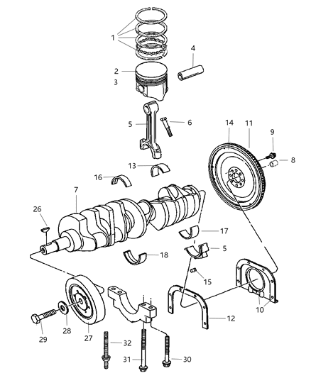 2021 Jeep Renegade Rod Connecting Diagram for 5245366