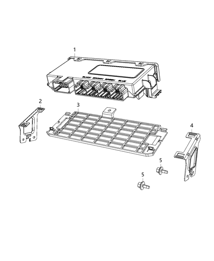 1984 Jeep Cherokee Module Vehicle Systems Interface Diagram for 68410361AF
