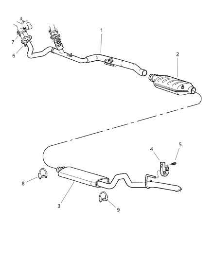 2018 Jeep Grand Cherokee Hanger Exhaust Diagram for 52079758AA