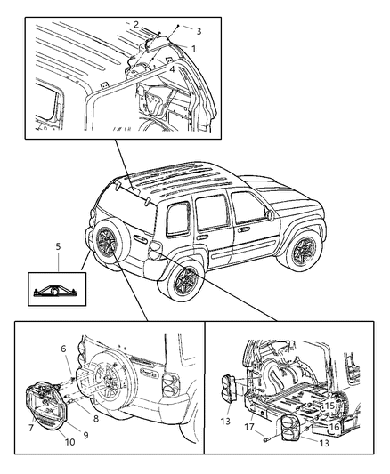 Lamp Tail Stop Turn Diagram for 55157061AD