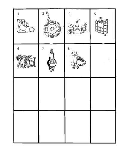 1984 Dodge Diplomat Grommet, Sensor Clutch Housing Diagram for 53006010