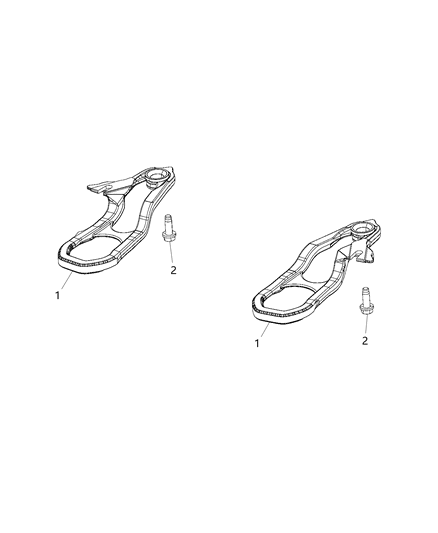 Hook Tow Tow Hook With Bushing Diagram for 68272945AA