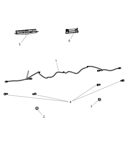 Module Parking Assist Diagram for 56054095AB
