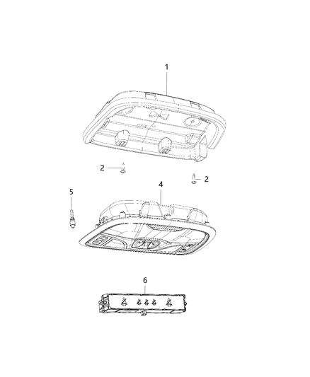 Console Overhead Diagram for 5MK051DAAH