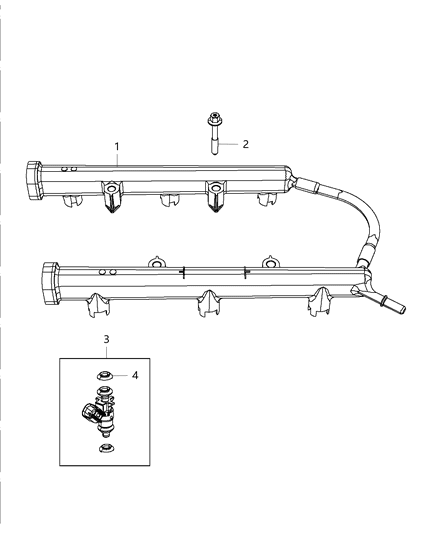 2014 Ram ProMaster 2500 Injector Fuel Diagram for RL184085AC