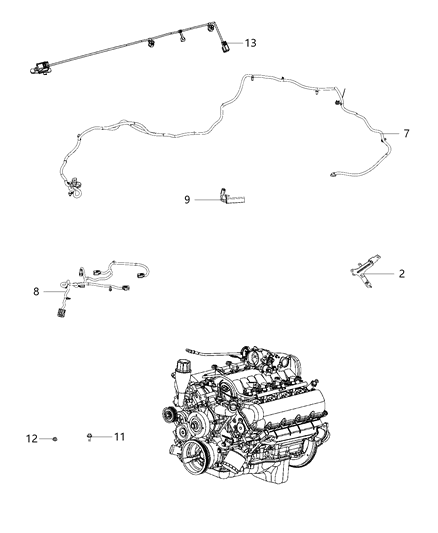 Cord Engine Block Heater Diagram for 68409909AB