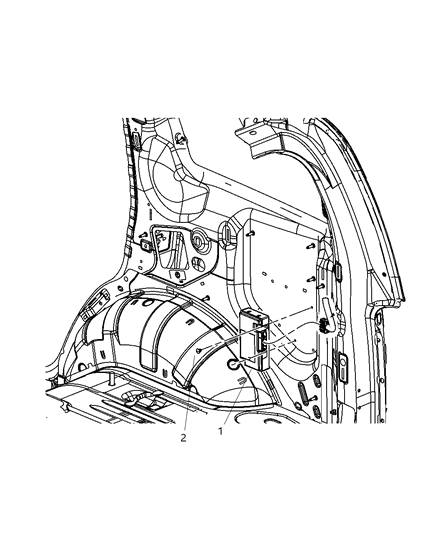 2009 Chrysler PT Cruiser Module Telematics Diagram for 5064564AE