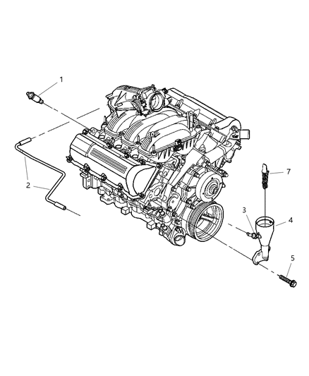2021 Ram 1500 Classic Tube Crankcase Vent To Intake Manifold Diagram for 53031133AE
