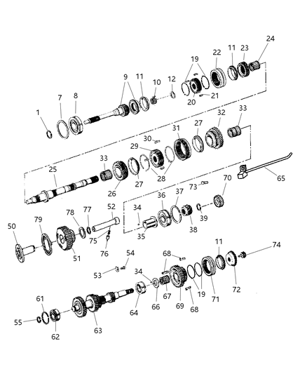 2010 Chrysler 300 Gear, Countershaft Fifth Diagram for 83506022