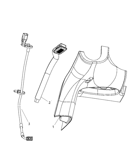 1985 Jeep J10 Molding A Pillar Diagram for 1NJ821DVAA