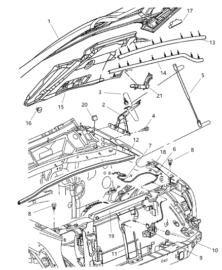 Screw M8X1.25X25.00 Diagram for 6505940AA
