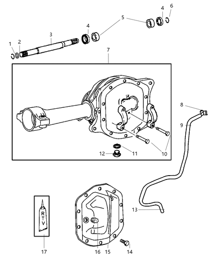 2011 Ram 2500 Plug Drain Diagram for 5066054AA