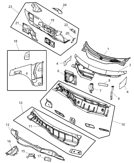 Stud Weld M5X1.60X14 Lower Deck Opening Diagram for 6503273
