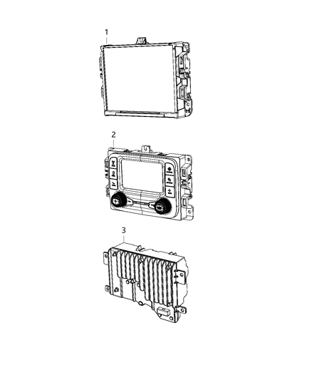 1986 Dodge Ramcharger Radio Multi Media Diagram for 68428588AC