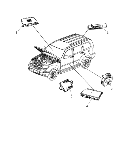 2015 Ram 2500 Module Memory Seat And Mirror Control Diagram for 5026614AJ