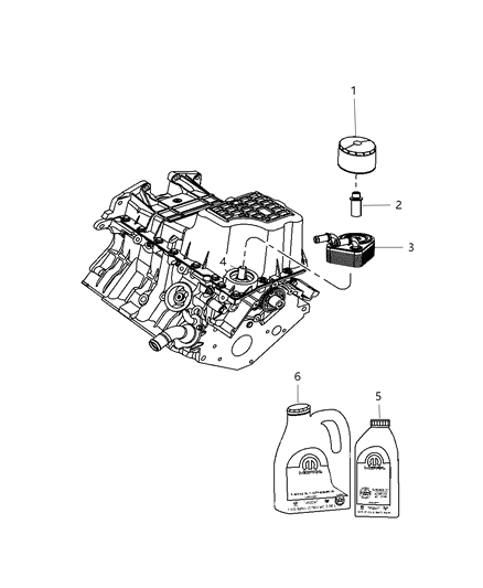 1997 Dodge Grand Caravan Engine Oil 10W30 Quart [32 Fl Oz] Min Ship Qty 12 Diagram for 4761839AD
