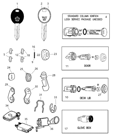 1993 Chrysler Town & Country Module Keyless Entry Receiver Diagram for 4602269AA