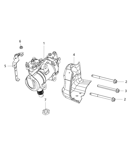 1998 Dodge Stratus Gear Power Steering Diagram for 5154350AD